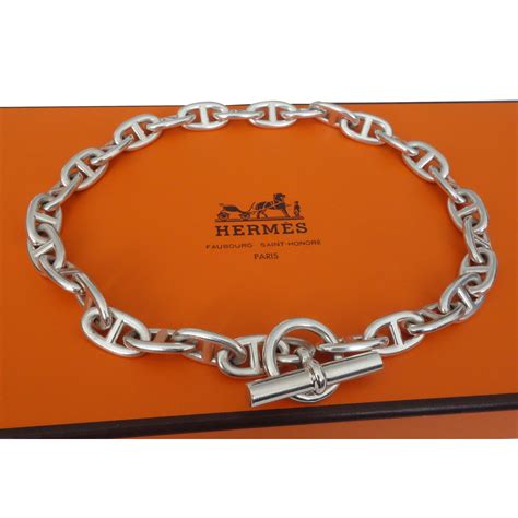 hermes chaine d'ancre collier